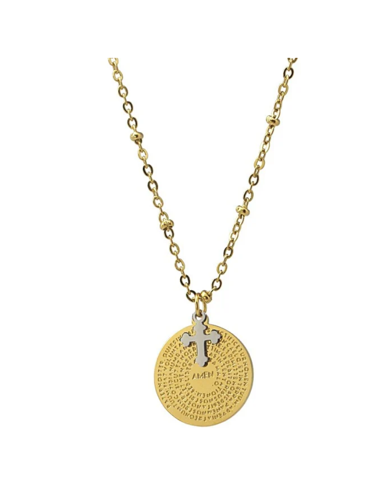 COLLAR PADRE NUESTRO ACERO DE ANARTXY
