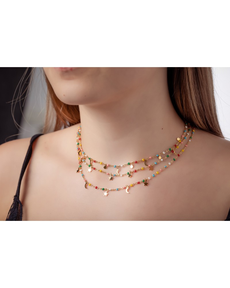 COLLAR LUNAS ACERO DE MALIZZIA