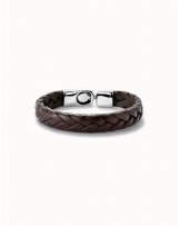 PULSERA CUERO TRENZADA DE UNOde50
