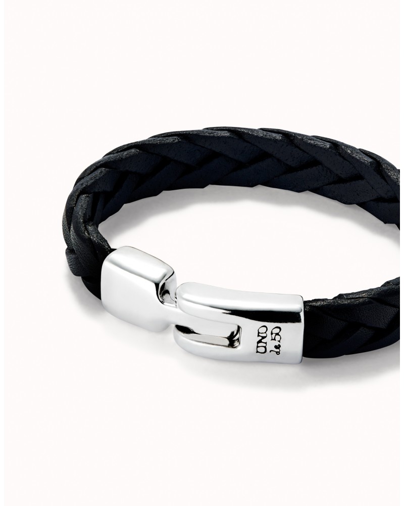 PULSERA CUERO TRENZADA DE UNOde50