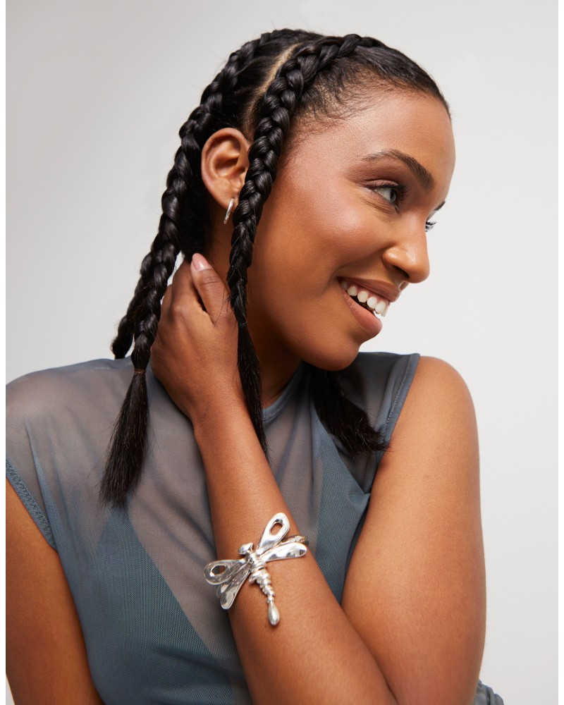 PULSERA RIGIDA CON LIBELULA DE UNOde50