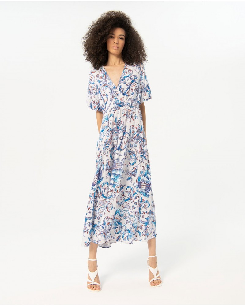 VESTIDO LARGO ESTAMPADO DE LOLA CASADEMUNT