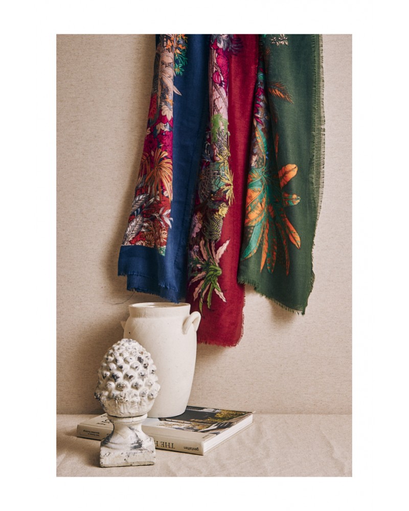 PAÑUELO ESTAMPADO PALMERAS DE LATIDO PAÑUELO ESTAMPADO PALMERAS DE LATIDO