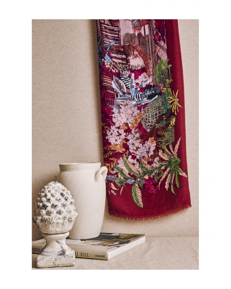 PAÑUELO ESTAMPADO PALMERAS DE LATIDO PAÑUELO ESTAMPADO PALMERAS DE LATIDO