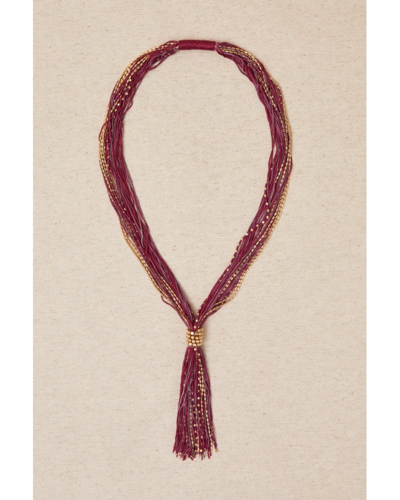 COLLAR LARGO FLECOS DE LATIDO