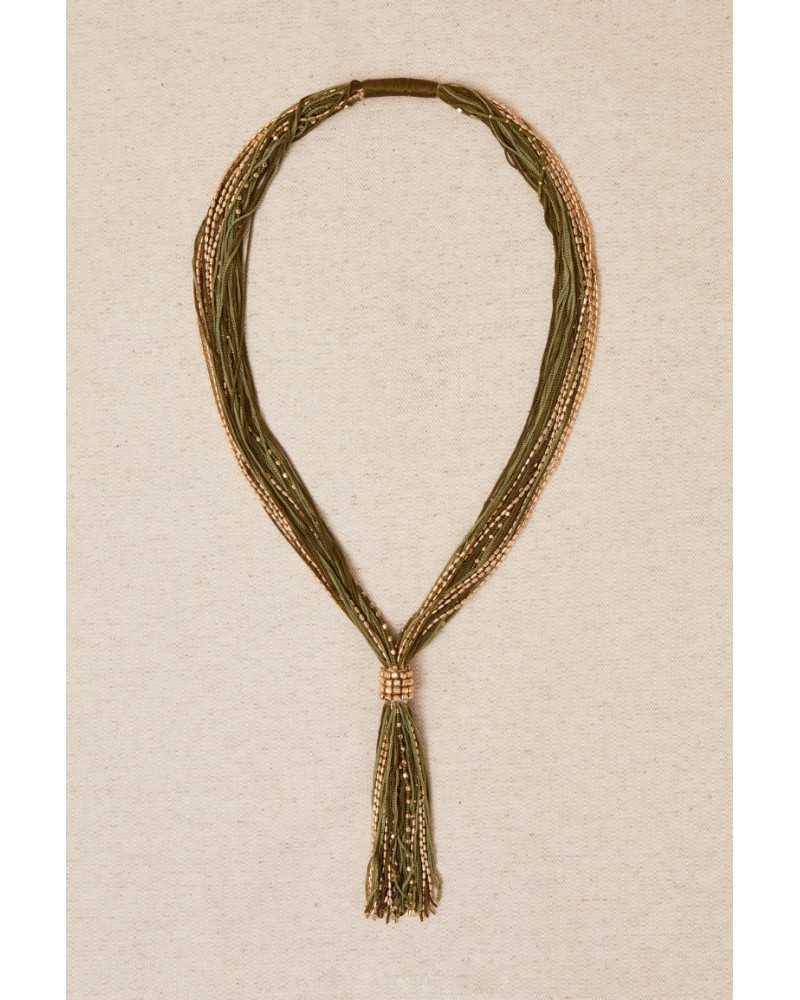 COLLAR LARGO FLECOS DE LATIDO