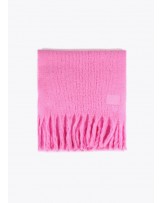 Bufanda con flecos rosa de Lola Casademunt