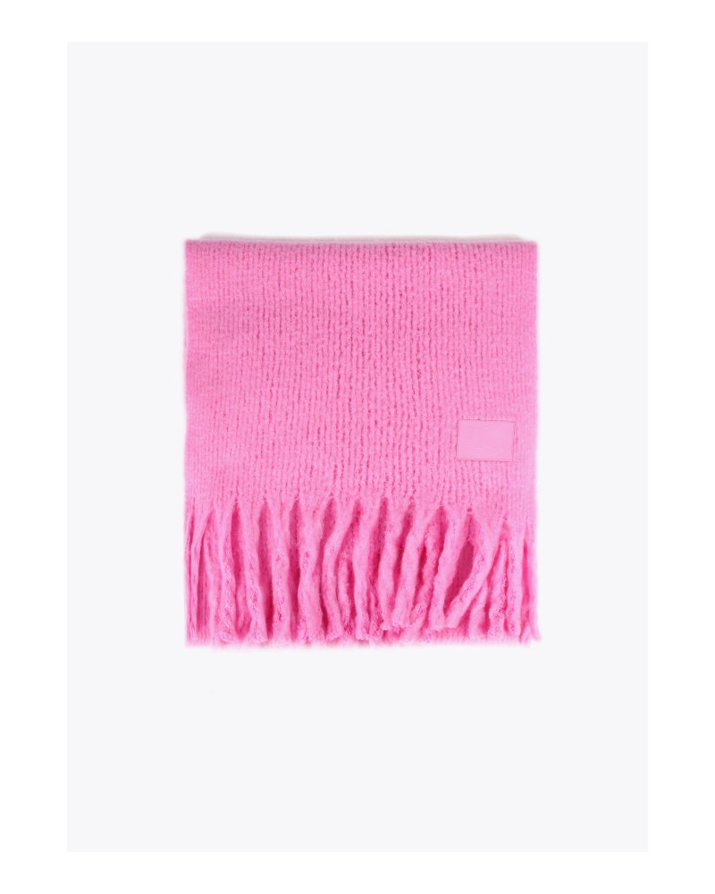 BUFANDA CON FLECOS ROSA DE LOLA CASADEMUNT
