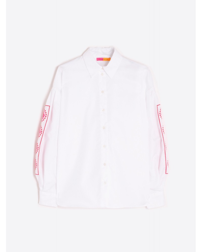 CAMISA BLANCA MANGAS BORDADAS DE VILAGALLO