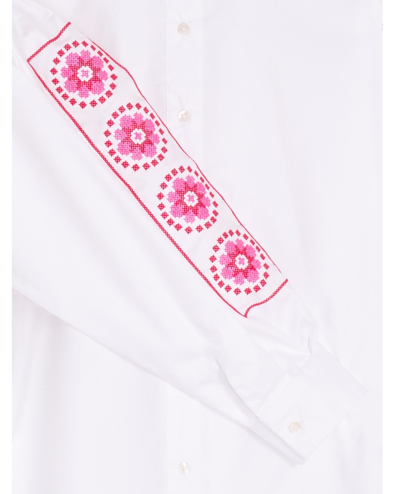 CAMISA BLANCA MANGAS BORDADAS DE VILAGALLO