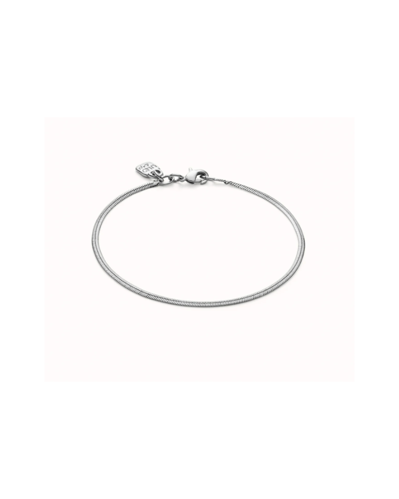 PULSERA PLANA BAÑO PLATA DE UNOde50