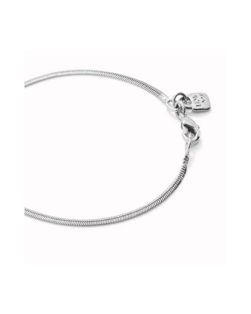 PULSERA PLANA BAÑO PLATA DE UNOde50