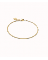 PULSERA PLANA BAÑO ORO DE UNOde50