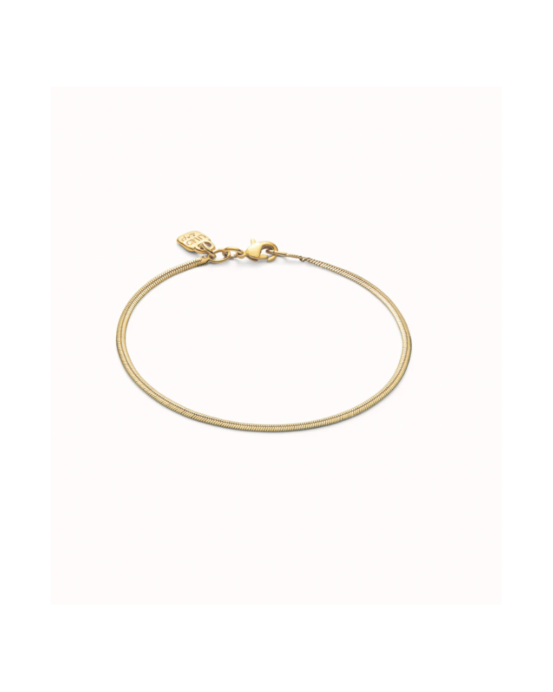 PULSERA PLANA BAÑO ORO DE UNOde50