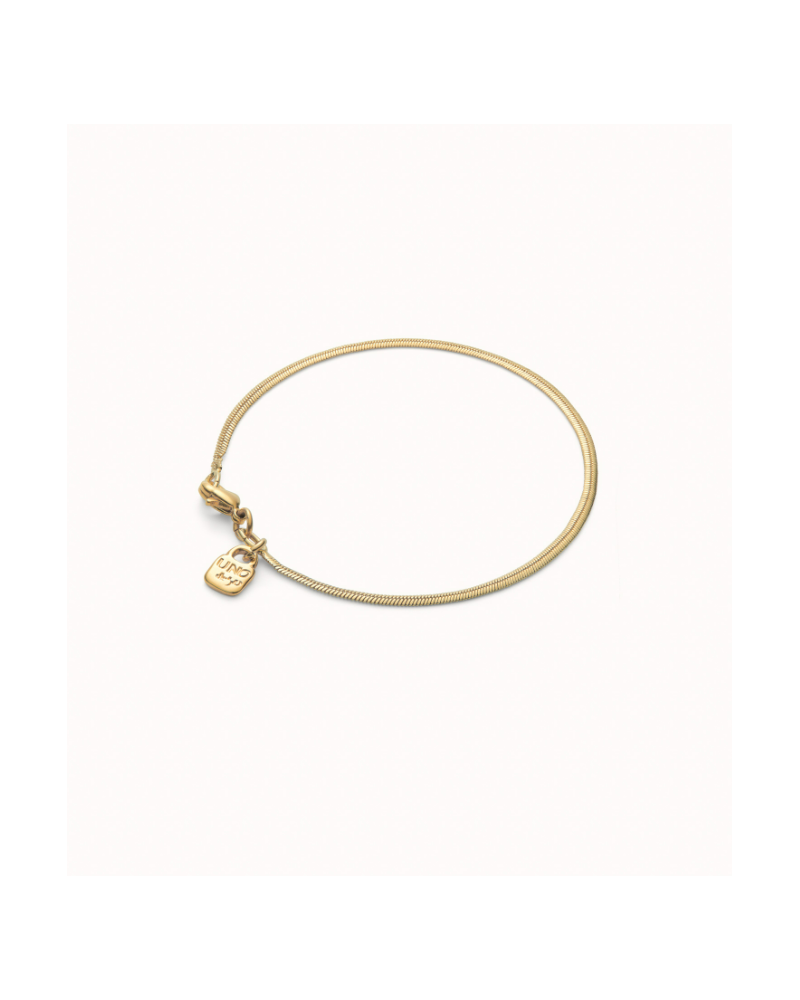 PULSERA PLANA BAÑO ORO DE UNOde50