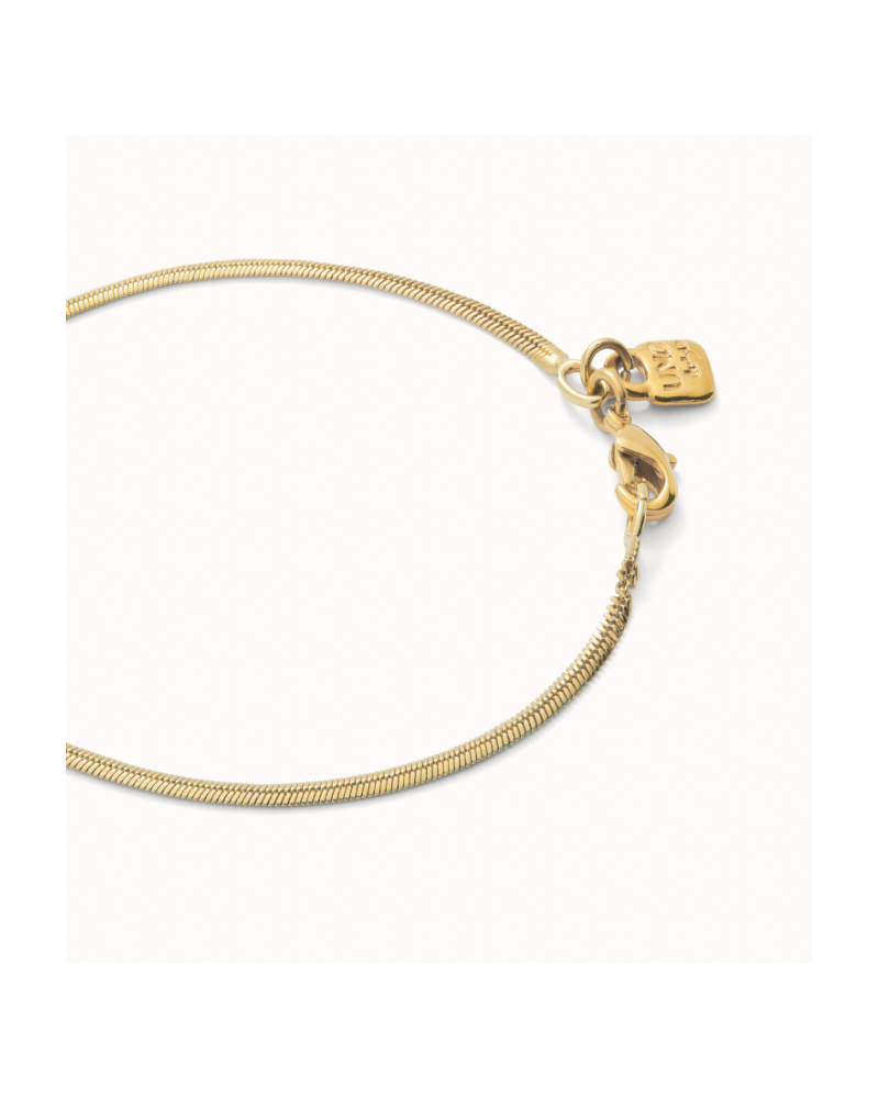 PULSERA PLANA BAÑO ORO DE UNOde50