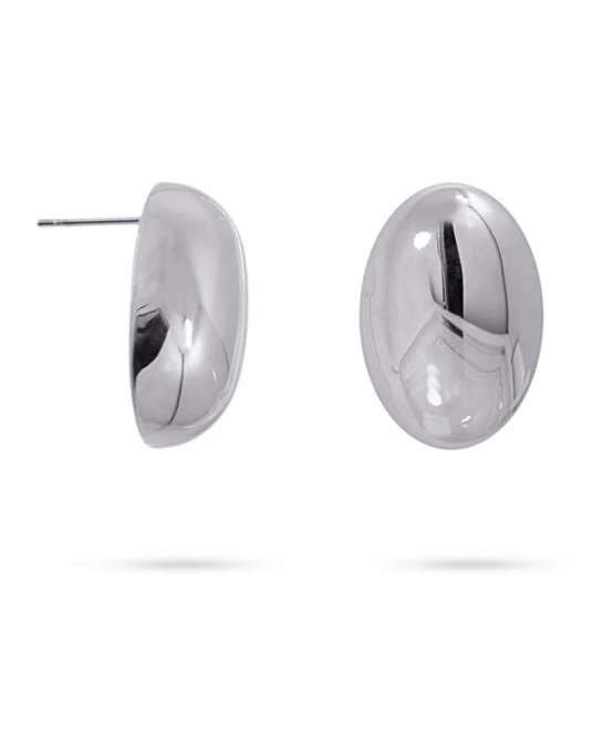 PENDIENTES OVALADOS ACERO DE ANARTXY