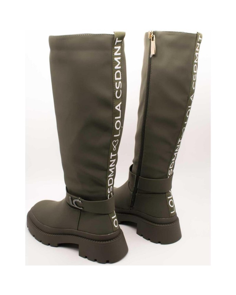 BOTA ALTA ENGOMADA KAKI DE LOLA CASADEMUNT