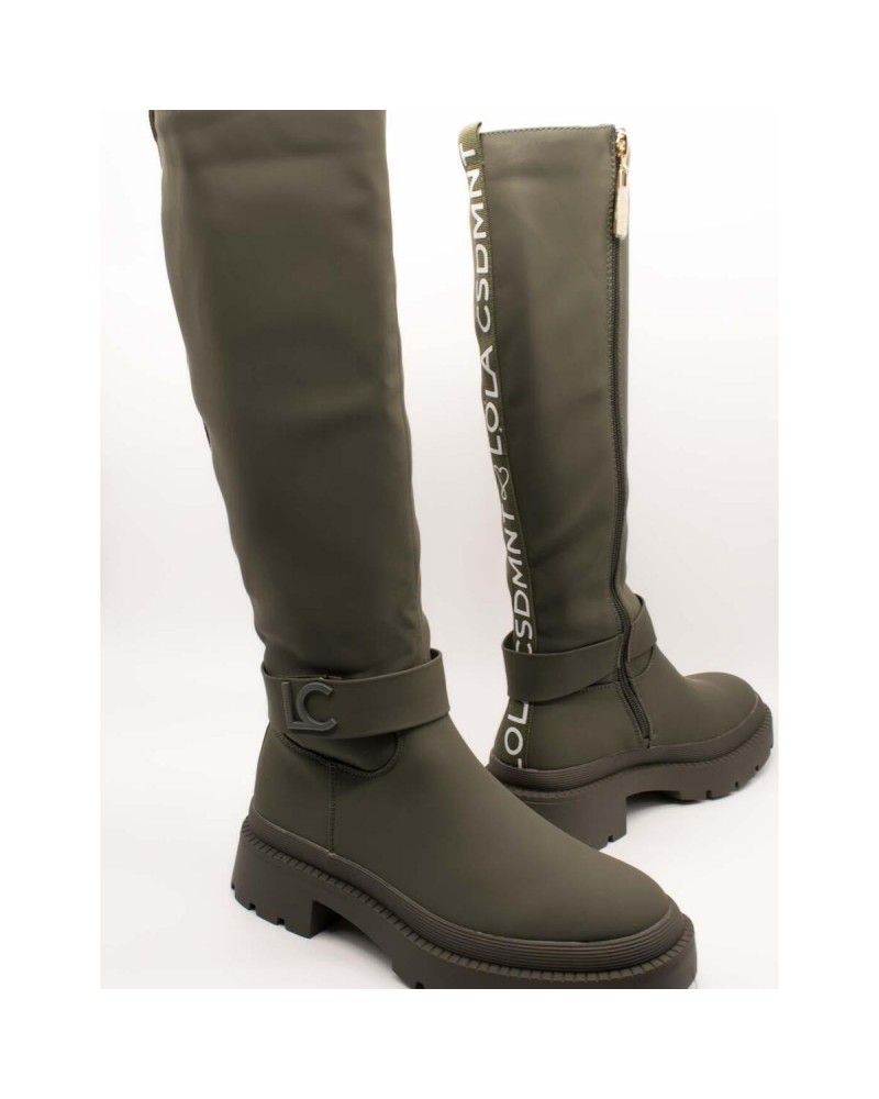 BOTA ALTA ENGOMADA KAKI DE LOLA CASADEMUNT