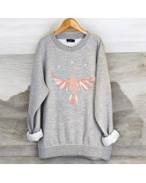 SUDADERA AGUILA GRIS DE LOLAMOON