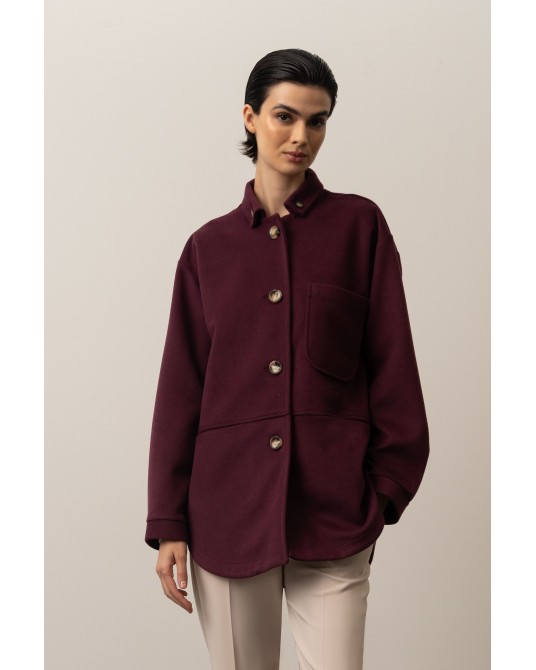 Chaqueta granate paño de Ferrache