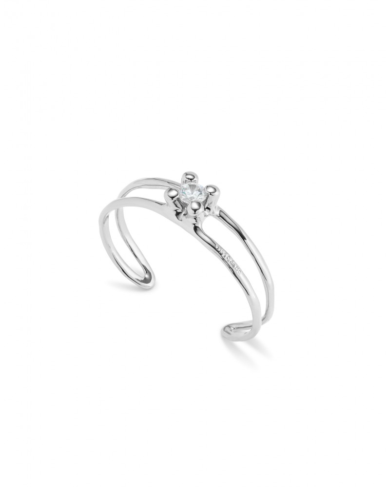 PULSERA RIGIDA PLATEADA DE UNOde50