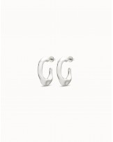 PENDIENTES ARO BAÑO EN PLATA DE UNOde50