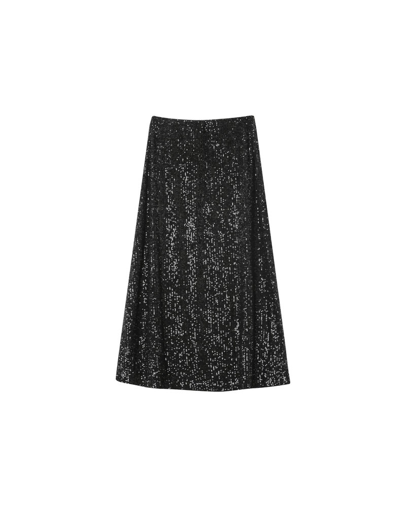 FALDA NEGRA DE LENTEJUELAS DE GRACE&MILA