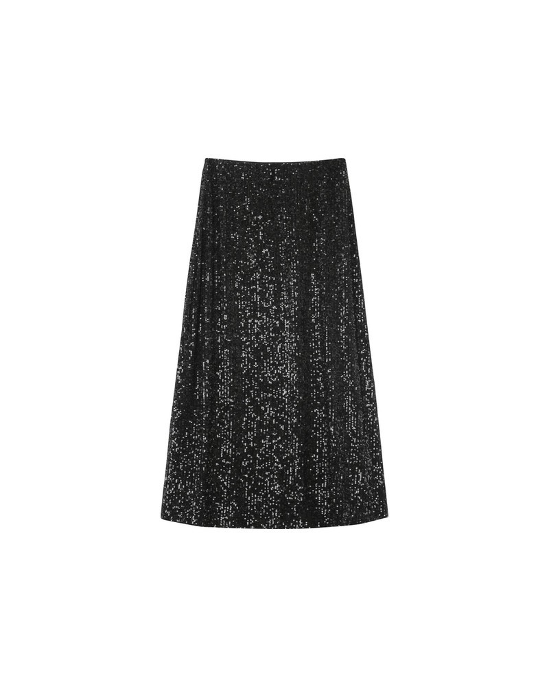 FALDA NEGRA DE LENTEJUELAS DE GRACE&MILA
