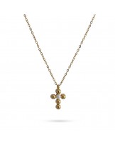COLLAR CRUZ CON PERLA DE ANARTXY