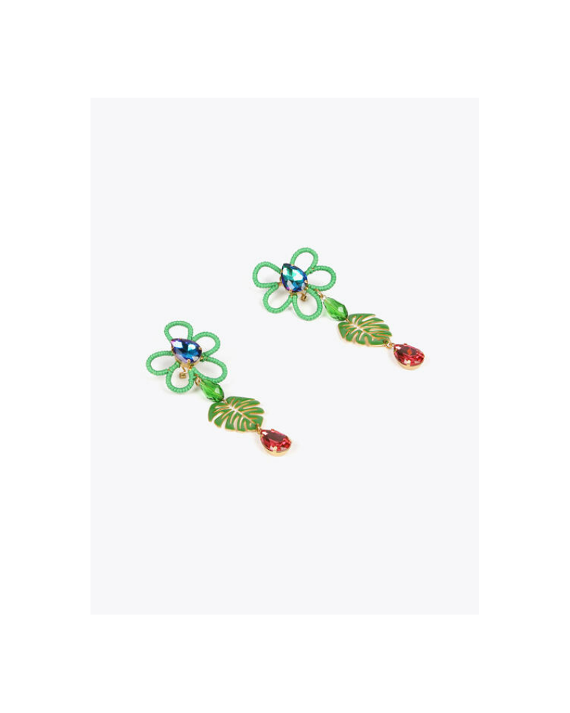 PENDIENTES FLOR TROPICAL DE LOLA CASADEMUNT