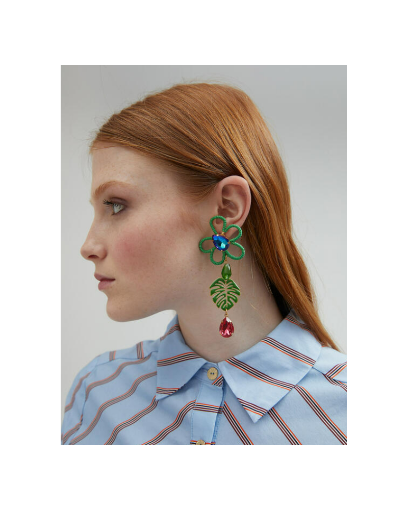 PENDIENTES FLOR TROPICAL DE LOLA CASADEMUNT