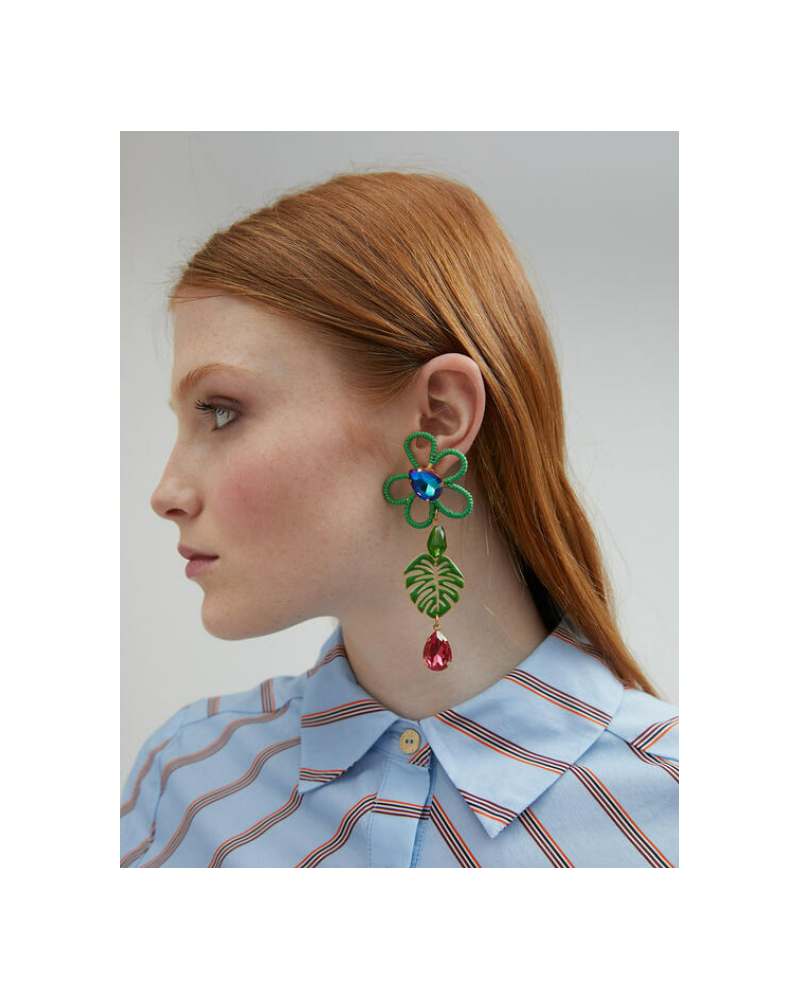 PENDIENTES FLOR TROPICAL DE LOLA CASADEMUNT
