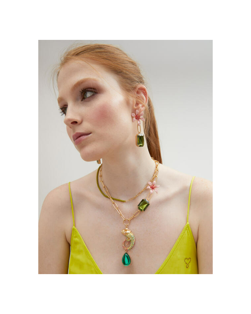 PENDIENTES FLOR CRISTAL DE LOLA CASADEMUNT