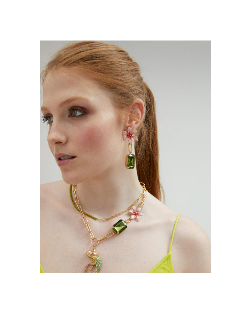 PENDIENTES FLOR CRISTAL DE LOLA CASADEMUNT