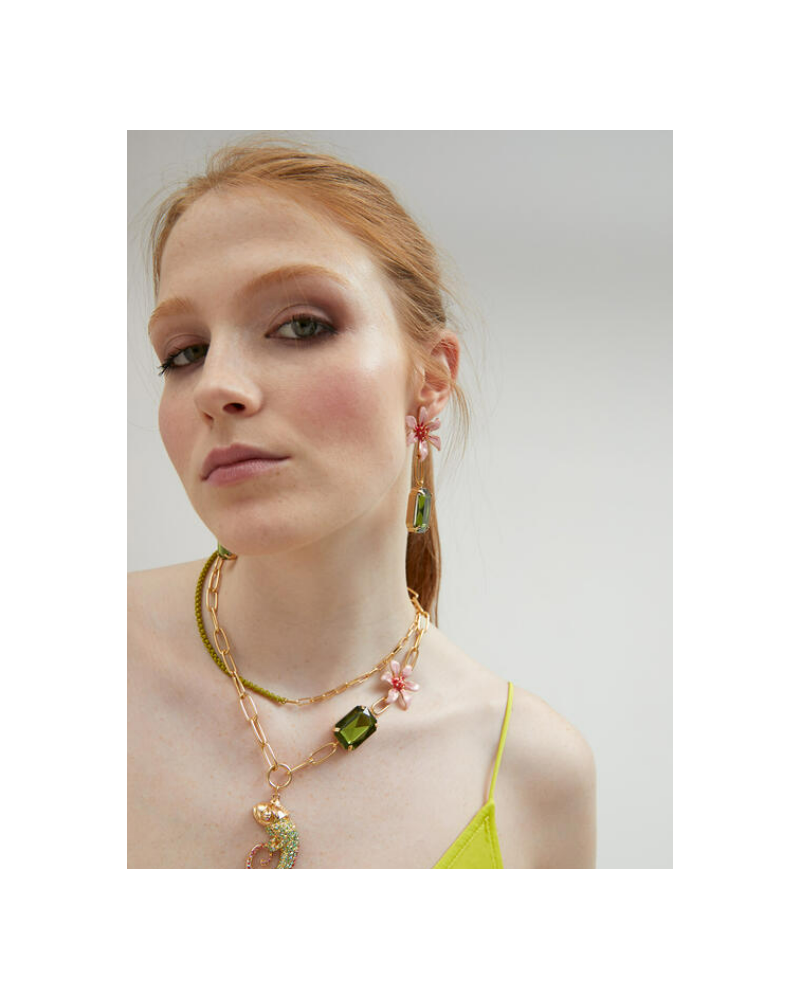 PENDIENTES FLOR CRISTAL DE LOLA CASADEMUNT