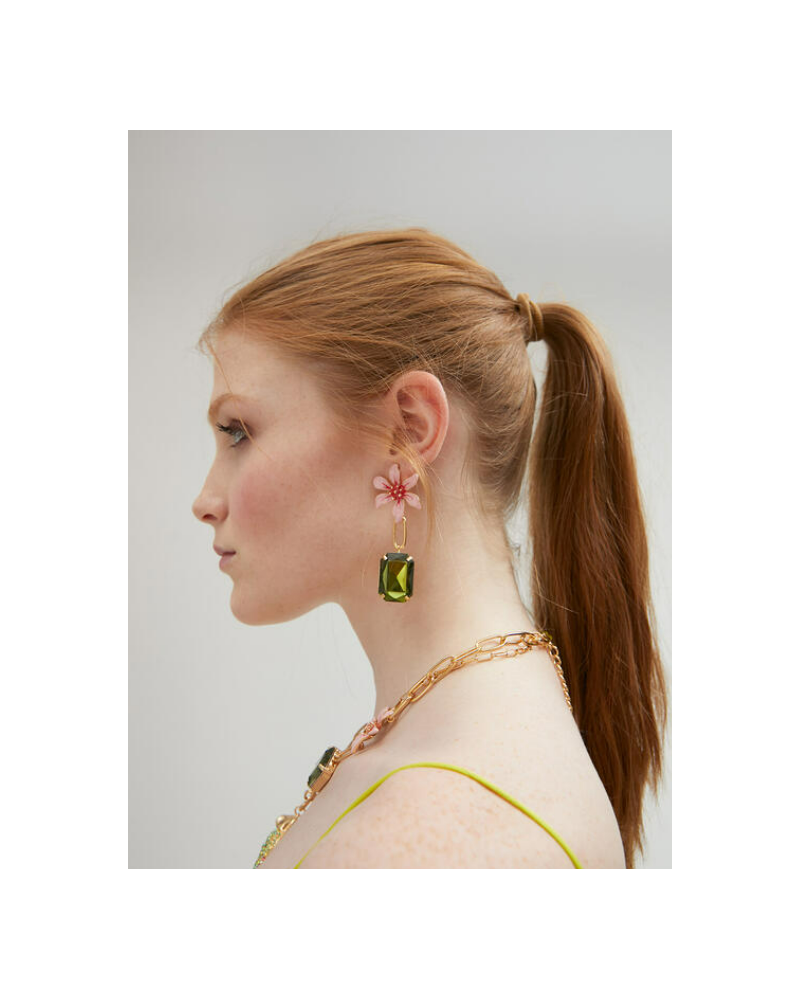 PENDIENTES FLOR CRISTAL DE LOLA CASADEMUNT