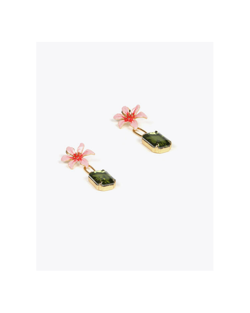 PENDIENTES FLOR CRISTAL DE LOLA CASADEMUNT