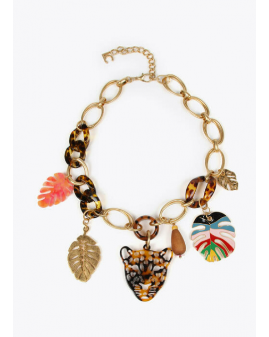 COLLAR LEOPARDO CAREY DE LOLA CASADEMUNT