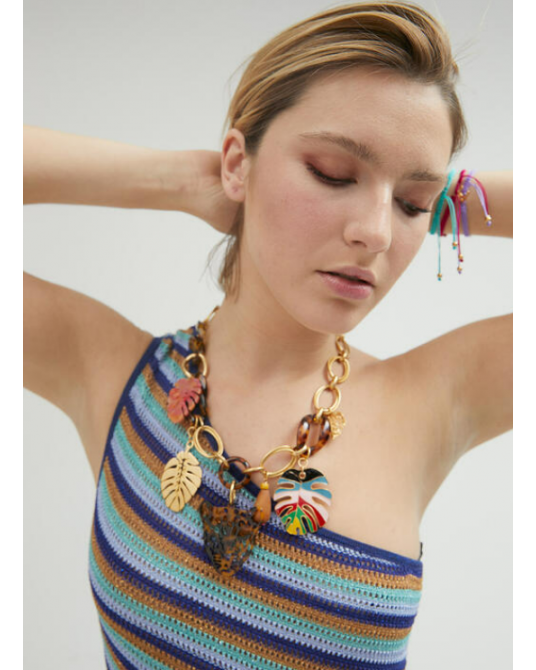 COLLAR LEOPARDO CAREY DE LOLA CASADEMUNT