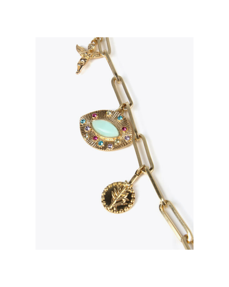 COLLAR DOBLE CADENA OJO JOYA DE LOLA CASADEMUNT