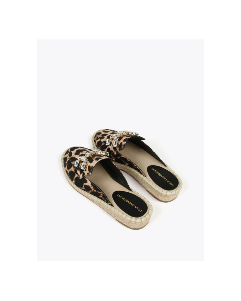 ALPARGATA LEOPARDO Y CRISTALES DE LOLA CASADEMUNT