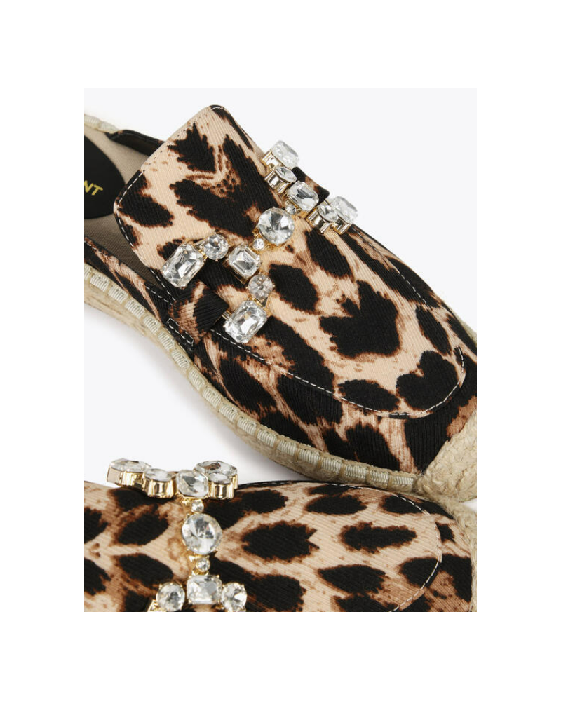 ALPARGATA LEOPARDO Y CRISTALES DE LOLA CASADEMUNT