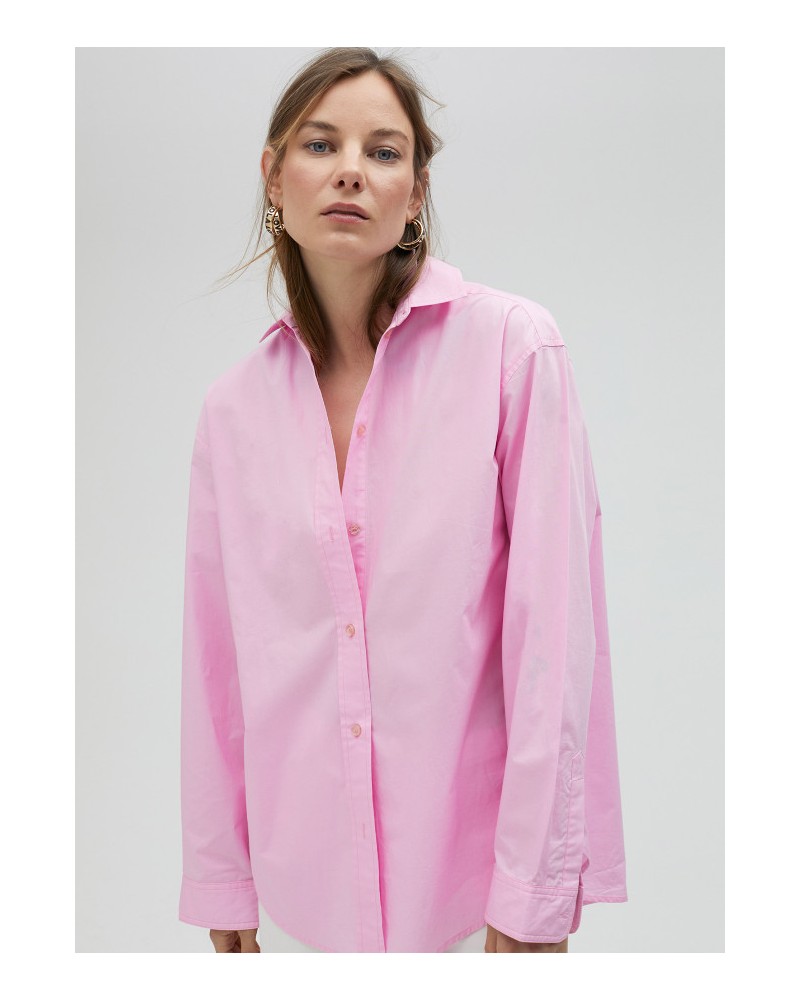 CAMISA POPELIN OVERSIZE ROSA DE LOLA CASADEMUNT