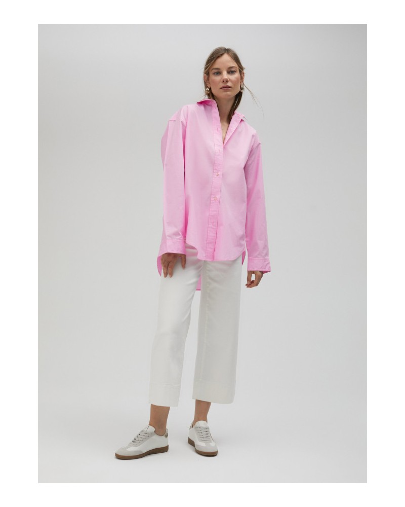 CAMISA POPELIN OVERSIZE ROSA DE LOLA CASADEMUNT