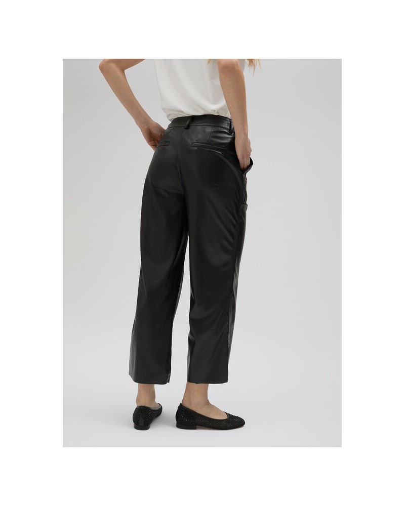 PANTALON EFECTO PIEL NEGRO DE LOLA CASADEMUNT