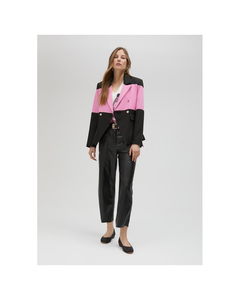 PANTALON EFECTO PIEL NEGRO DE LOLA CASADEMUNT