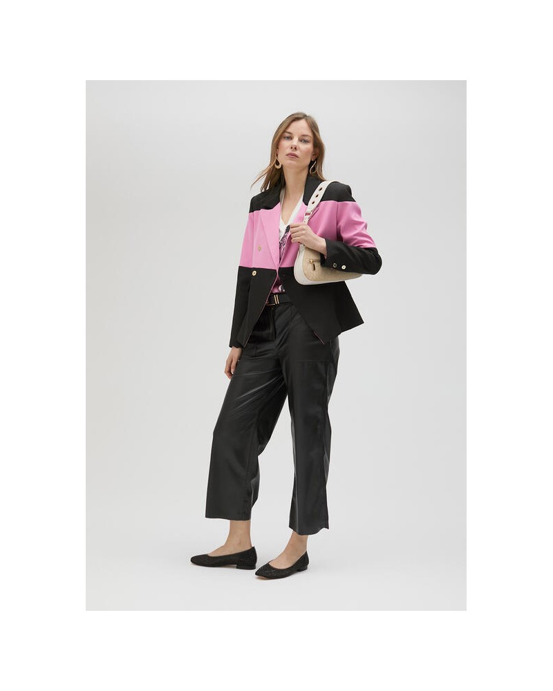 PANTALON EFECTO PIEL NEGRO DE LOLA CASADEMUNT
