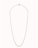 CADENA LARGA ESLABONES BAÑO ORO DE UNOde50