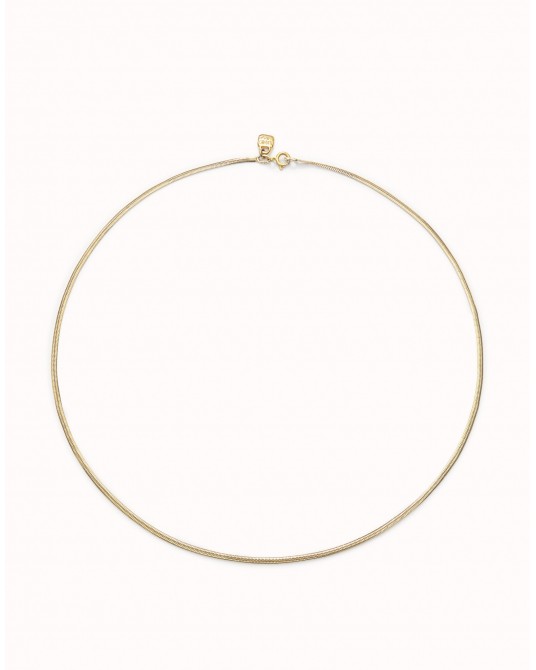 CADENA BOLITAS BAÑADA EN ORO DE UNOde50